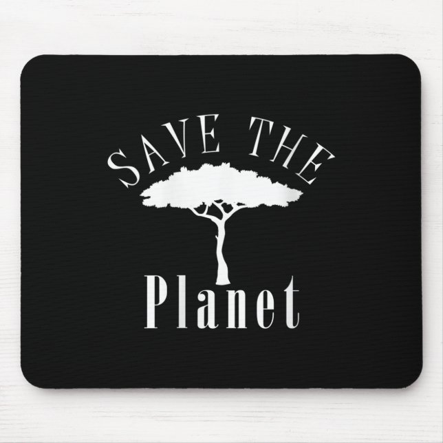 Womens Save The Planet Environmental Protection Mouse Pad (Front)