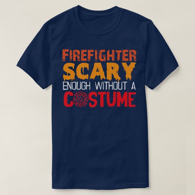 Womens Scary firefighter spooky Halloween witches  T-Shirt (Design Front)