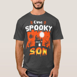 Womens Scary spooky Halloween design haunted castl T-Shirt