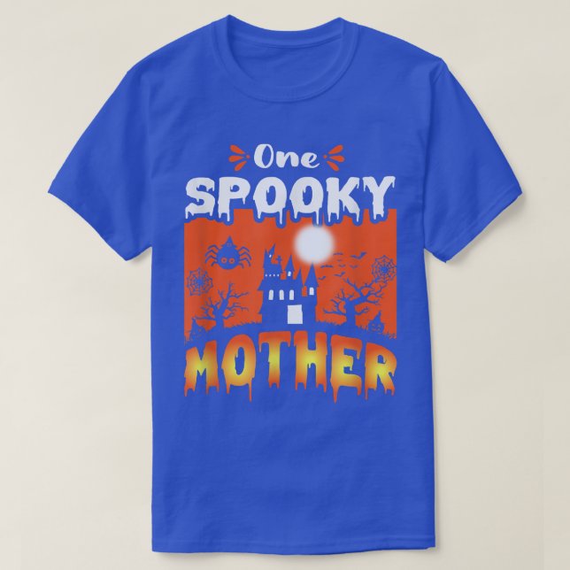 Womens Scary spooky Halloween design haunted castl T-Shirt (Design Front)