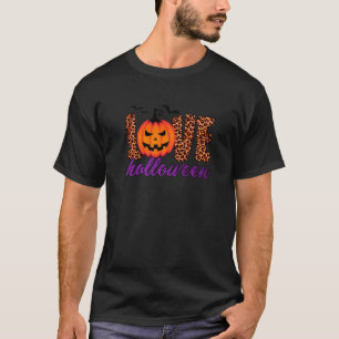 Womens Scary Spooky Halloween Love T-Shirt