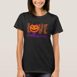Womens Scary Spooky Halloween Love T-Shirt