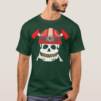 Womens Scary spooky Halloween witches pumpkin fire T-Shirt
