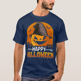 Womens Scary spooky Halloween witches pumpkin wome T-Shirt