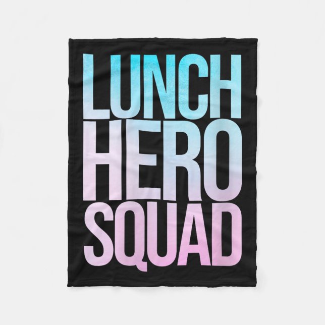 Womens School Lunch Hero Squad Cafeteria Workers C Fleece Blanket (Front)