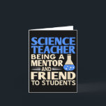 Womens Science Teacher Mentor And Friend To Studen Card<br><div class="desc">Womens Science Teacher Mentor And Friend To Students Humour V-neck</div>