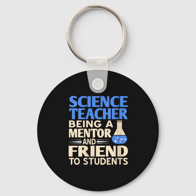 Womens Science Teacher Mentor And Friend To Studen Keychain (Front)
