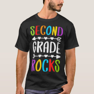 Womens Second Grade Rocks 2nd Grade Back To Schoo T-Shirt
