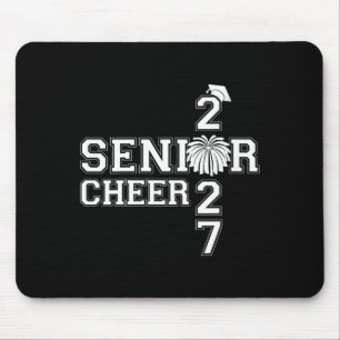 Womens Senior Cheerleader Cheer Cl of 2027 Mouse Pad