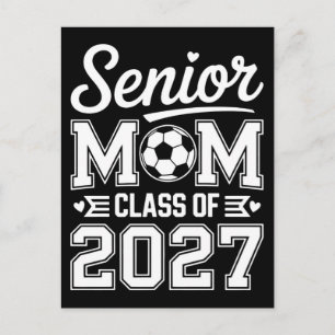 Womens Senior Mom Class of 2027 First Day of Schoo Postcard