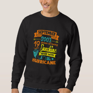 Womens September 2003 19 Years Old Sunshine Mixed Sweatshirt