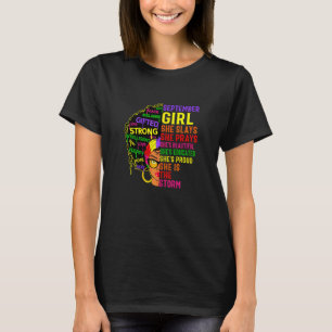Womens September Girl She Slays & Prays September T-Shirt