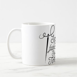 Womens Sew Much Fabric Sew Little Time Sewing Shir Coffee Mug