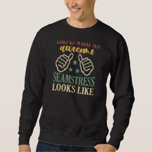 Womens Sewing Quilt Quilting What An Awesome Seams Sweatshirt