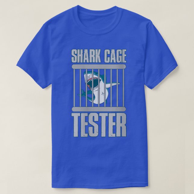 Womens Shark Cage Tester VNeck  T-Shirt (Design Front)