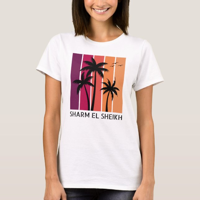Women's Sharm El Sheikh Vintage Sunset T-Shirt (Front)