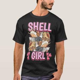 Womens Shell Girl Quote Mussel Clam Seashell Shell T-Shirt