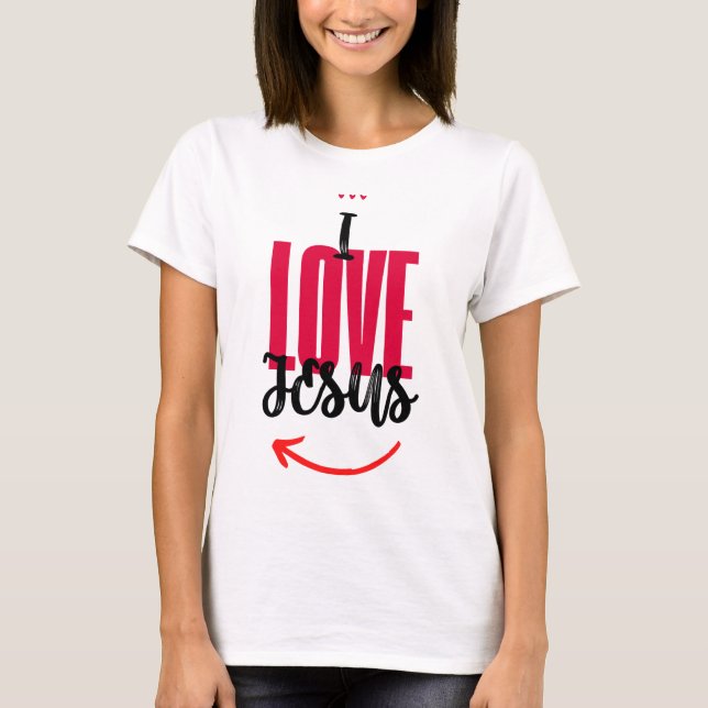 Women's Shirt "I Love Jesus" (Front)