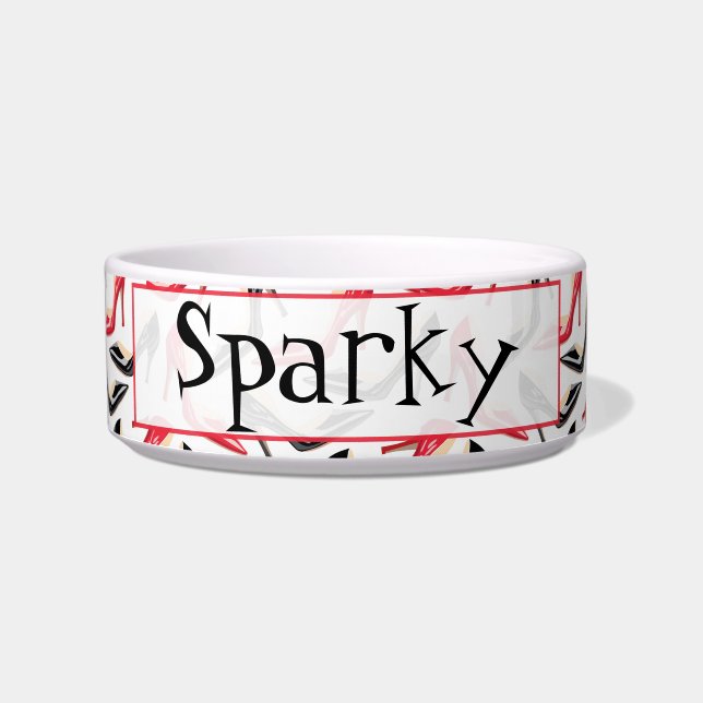 Womens Shoes High Heels Stilletto Pet Food Bowl (Front)