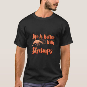 Womens Shrimp Restaurant Recipes Seafood Fish Aqua T-Shirt
