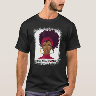 Womens Sickle Cell Warrior Fighter Support Sickle  T-Shirt