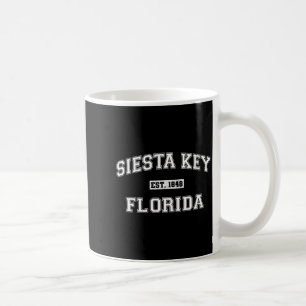 Womens Siesta Key Florida Retro Varsity Style Coffee Mug