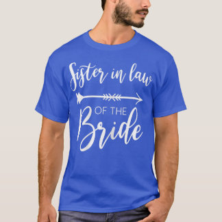 Womens Sister In Law Of The Bride Bachelorette Par T-Shirt