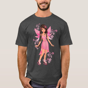Womens Skating Fairy Skate Fairies Retro Skaters S T-Shirt
