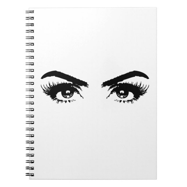 Womens Sketch Eyebrows Notebook (Front)