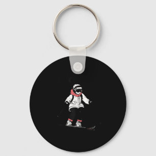 Womens Ski Japan Style Winter Vacation Skiing Skie Keychain