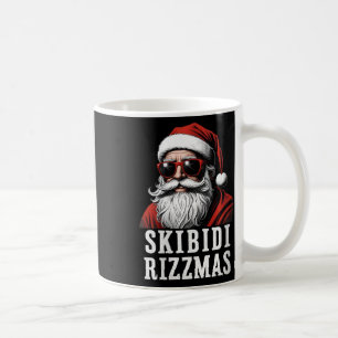 Womens Skibidi Rizzmas Christmas Rizz Santa Claus Coffee Mug