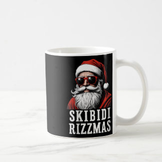 Womens Skibidi Rizzmas Christmas Rizz Santa Claus Coffee Mug