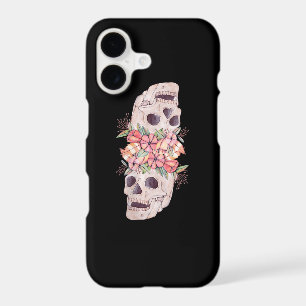 Womens Skull Floral Head Painting Art-Work Cool