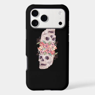 Womens Skull Floral Head Painting Art-Work Cool