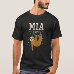 Womens   Sloth Graphic Humour Zoo Animal   Mia T-Shirt