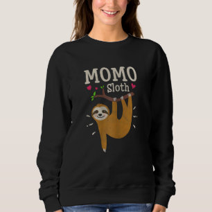 Womens   Sloth Graphic Humour Zoo Animal   Momo Sweatshirt