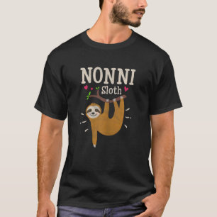 Womens Sloth Graphic Humour Zoo Animal Nonni T-Shirt