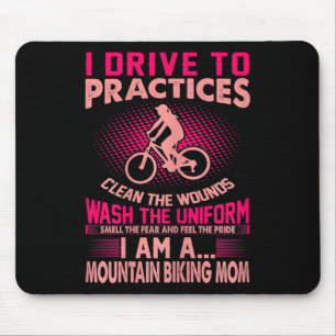 Womens Smell Fear Feel Pride Mountain Biking Mom  Mouse Pad