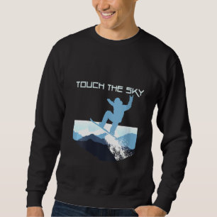 Womens Snowboard Mountain Snowboarding Freestyle T Sweatshirt