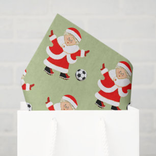 Women's Soccer Christmas Holiday Tissue Paper
