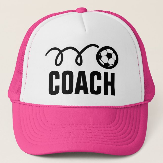 Women's soccer coach hat / cap | Soccer mom (Front)