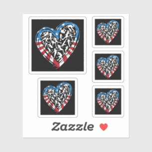 Women's Soccer Heart - USA American Flag