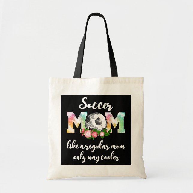 Womens Soccer Mom like a regular mom only way Tote Bag (Front)