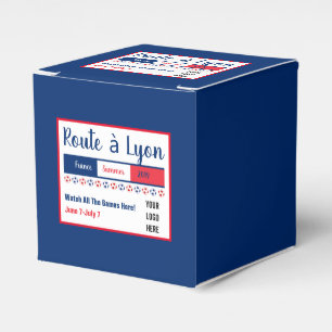 Women's Soccer Road to Lyon World Party Logo Favor Box