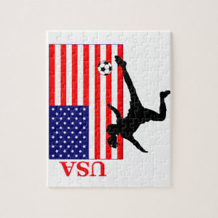 Women's Soccer USA Jigsaw Puzzle