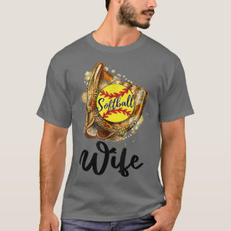 Womens Softball Wife  T-Shirt