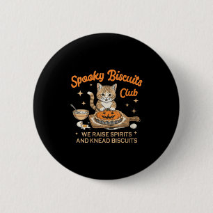 Womens Soky Biscuits Club Halloween Baking Bakery 2 Inch Round Button