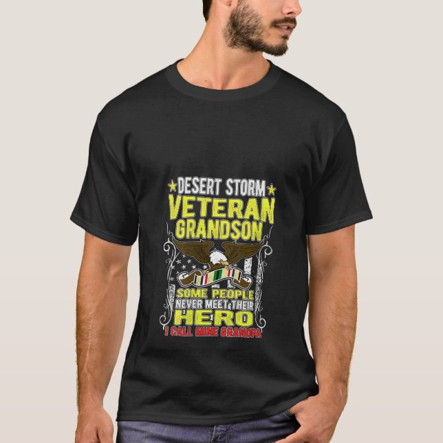 Womens Some Never Meet Their Hero  Desert Storm Ve T-Shirt (Front)