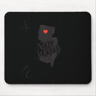 Womens Somebody In New Jersey Loves Me V-neck  Mouse Pad