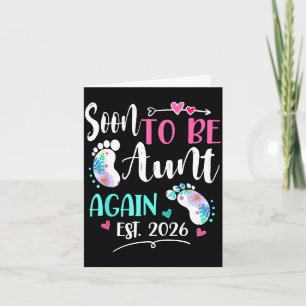 Womens soon to be aunt again 2026 mother's day card